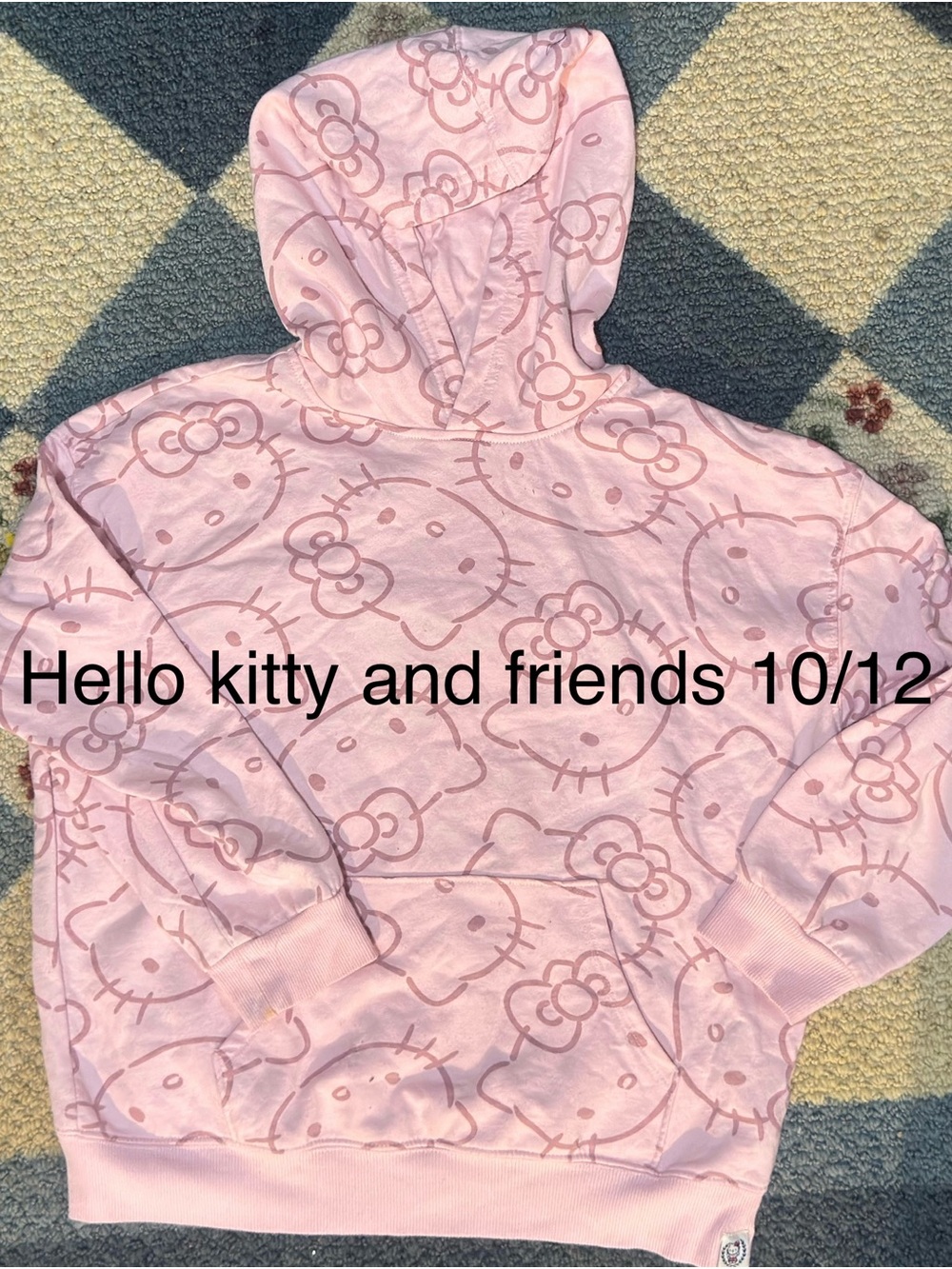 Hello Kitty Pink Kids Hoodie Sweatshirt